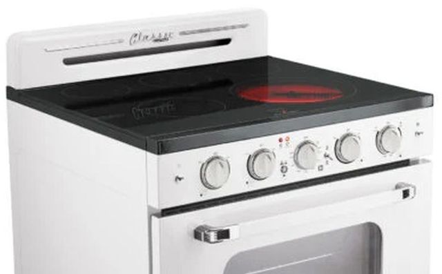 Unique® Appliances Classic Retro 30" Marshmallow White Slide-In Electric Range-2