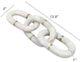 A & B Home White Decorative Marble Chain Sculpture-1