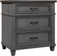 aspenhome® Caraway Aged Slate 2-Drawer Nightstand-0