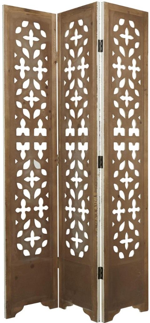 Deco Marche Brown/White Room Panel Divider-1
