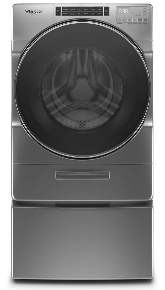 Whirlpool® Chrome Shadow Front Load Washer & Gas Dryer Laundry Pair-3