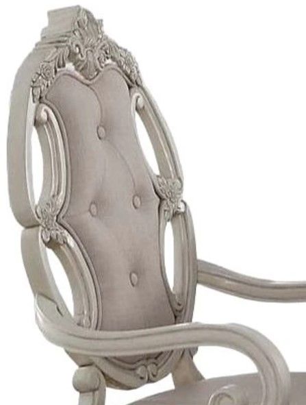 ACME Furniture Ragenardus 2-Piece Beige/Antique White Arm Chair-3