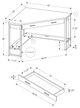 Monarch Specialties Inc. 42"L Grey Reclaimed Wood Corner Computer Desk-3