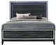 ACME Furniture Haiden Weathered Black Queen Panel Bed with LED-2