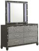 New Classic® Home Furnishings Radiance Black Pearl Dresser and Mirror-0