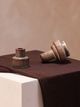 Moe's Home Collection Maud Antique Brown Large Stoneware Candle Holder-4