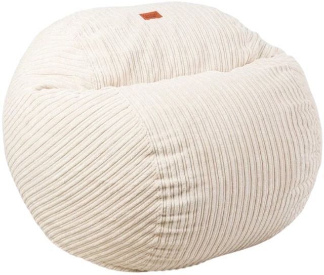 CordaRoy's® Original Ecru Terry Corduroy Full Bean Bag Chair-0