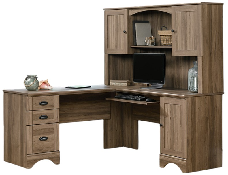 Sauder Harbor View Desk with Hutch