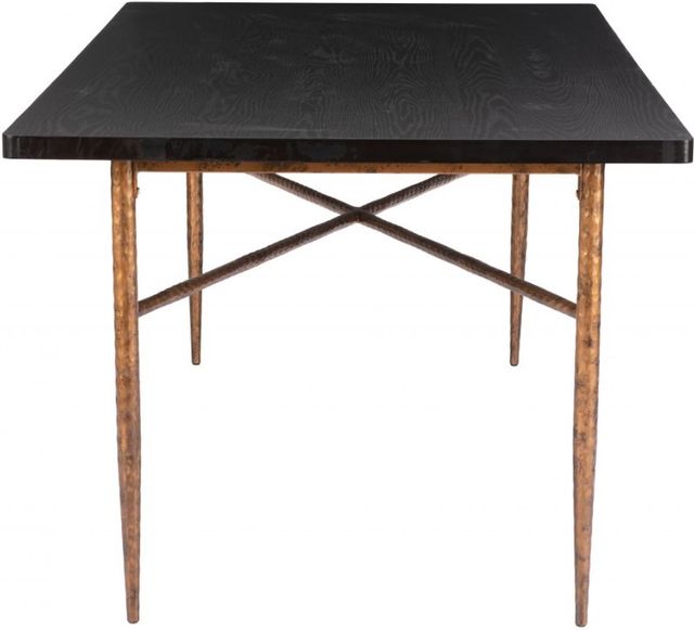 Zuo® Modern Nida Black Dining Table with Bronze Base-2