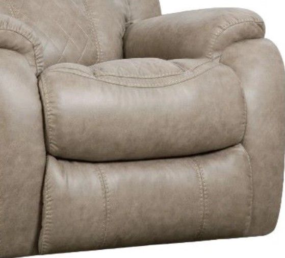 HomeStretch Daytona Beige Foam Arm Manual Rocker Recliner-2