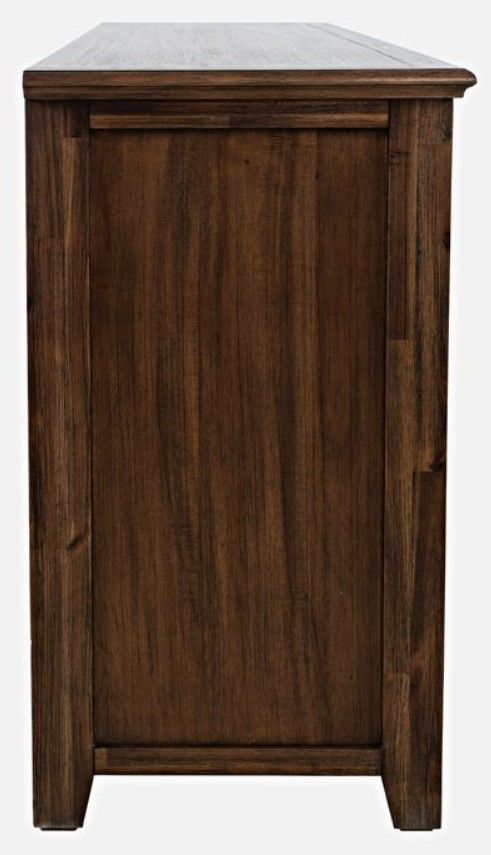 Jofran Inc. Bakersfield Brown Electric Fireplace Media Console-4