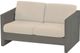 Crate Designs™ Furniture Graphite Loveseat-0