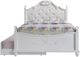 Elements International Alana White Full Youth Platform Bed with Storage Trundle-1