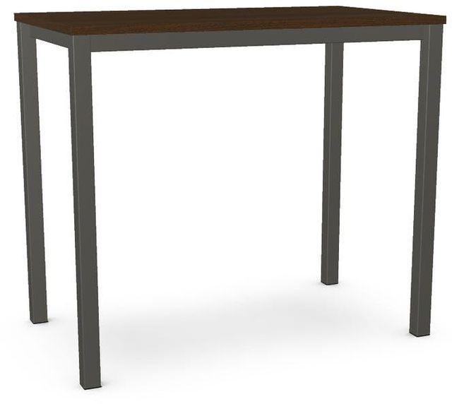 Amisco Customizable Harrison Walnut Veneer Bar Table-0