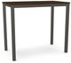 Amisco Customizable Harrison Walnut Veneer Bar Table-0