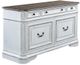 Liberty Furniture Magnolia Manor Antique White/Weathered Brown Credenza-1