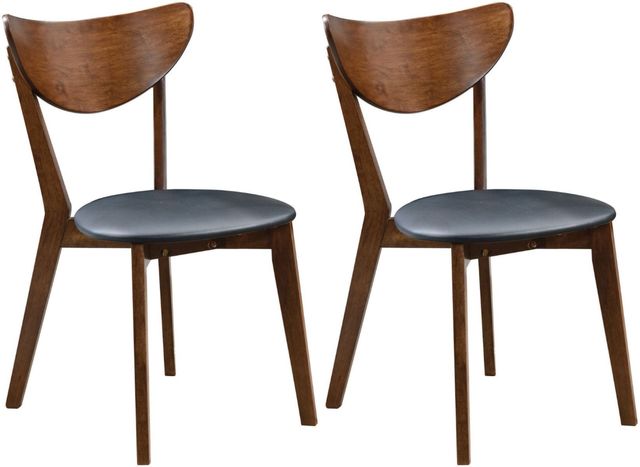 Coaster® Jedda 2-Piece Dark Walnut Side Chairs-1
