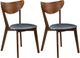 Coaster® Jedda 2-Piece Dark Walnut Side Chairs-1