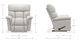 La-Z-Boy® Mateo Chocolate Leather Manual Wall Recliner-5