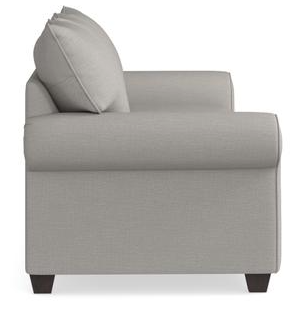 Bassett® Furniture Alexander Gray Roll Arm Sofa-2