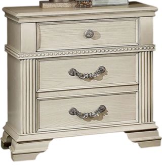 Furniture of America® Pamphilos Antique White Nightstand