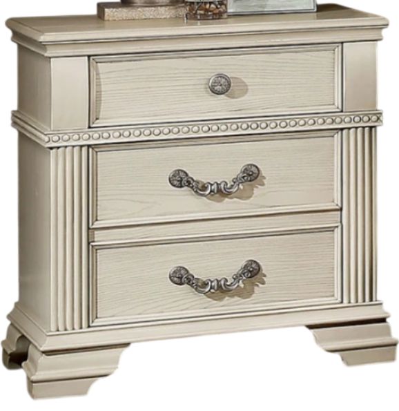 Furniture of America® Pamphilos Antique White Nightstand-0