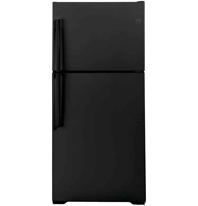 GE® 33" 21.9 Cu. Ft. Black Top Freezer Refrigerator-0
