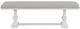 Steve Silver Co. Warren Gray/White Upholstered Bench-1
