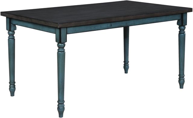 Powell® Willow 5-Piece Beige/Dark Gray/Teal Dining Table Set-3