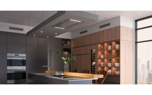 Wolf® 36" Stainless Steel Ceiling Hood-1