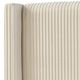 Bernards Luca Beige Pleated Upholstered King Panel Bed-3