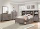 Homelegance® Woodrow 4-Piece Gray Twin Bookcase Bed-1