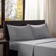 Olliix by Intelligent Design Grey Queen Microfiber All Season Wrinkle-Free Sheet Set-3