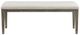 Elements International Versailles Contemporary Gray/White Dining Bench-1