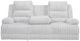 Signature Design by Ashley® Technique Alloy Power Reclining Sofa with Drop Down Table-1