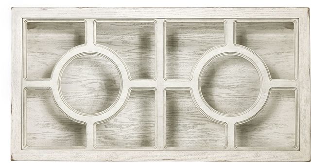 aspenhome® Radius Glass Cocktail Table with Alabaster Base -1