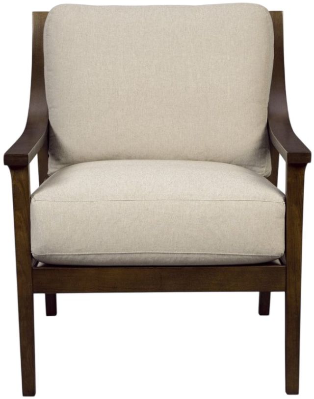 Craftmaster® Customizable CM Modern Slatted Back Accent Chair-1
