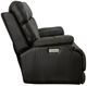 Flexsteel® Clive Peppercorn Black Power Reclining Loveseat with Power Headrests and Lumbar-2