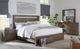 aspenhome® Modern Loft Greystone King Panel Storage Bed-1