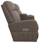 La-Z-Boy® Finley Stone Leather Power Wall Reclining Loveseat with Console, Headrest, and Lumbar-3