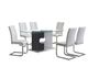 Global Furniture USA D219DT 7-Piece White Dining Set-0