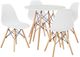 Signature Design by Ashley® Jaspeni 5-Piece White/Natural Dining Set-0