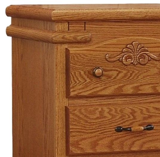 Wolfcraft Furniture Vintage Brown 3-Drawer Nightstand-2