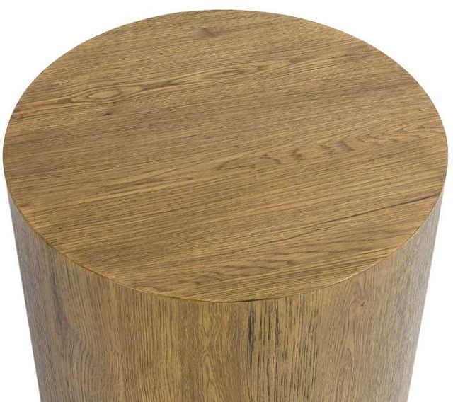 Classic Home Layne Light Brown Round End Table-1