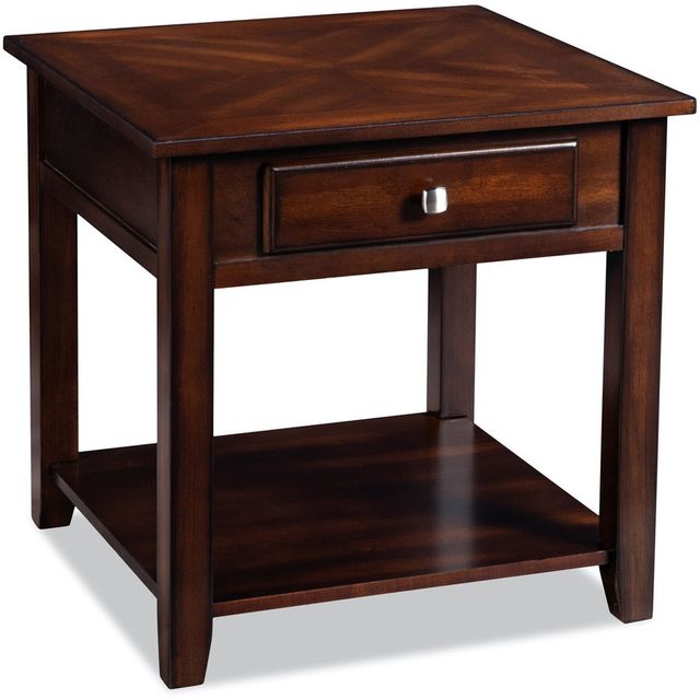 Mazin Furniture Henderson Warm Wood End Table-0