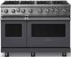 Viking® 5 Series 48" Cast Black Pro Style Liquid Propane Gas Range-0