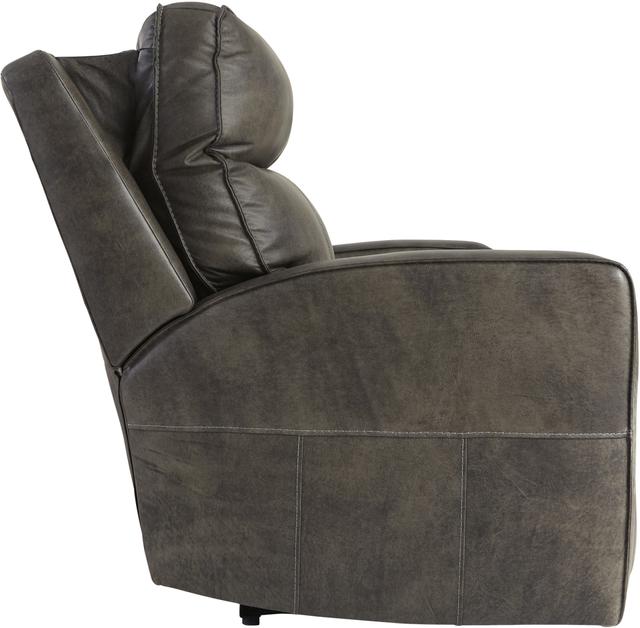 Signature Design by Ashley® Game Plan Concrete Power Reclining Sofa-3