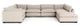 Magnolia Home by Joanna Gaines Monroe 7-Piece Bennett Moon Sectional Set-0