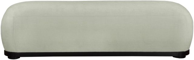 Meridian Furniture Calum Mint/Black Chenille Fabric Bench-1