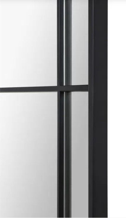 Renwil® Atkinson Matte Black Full Length Mirror-3